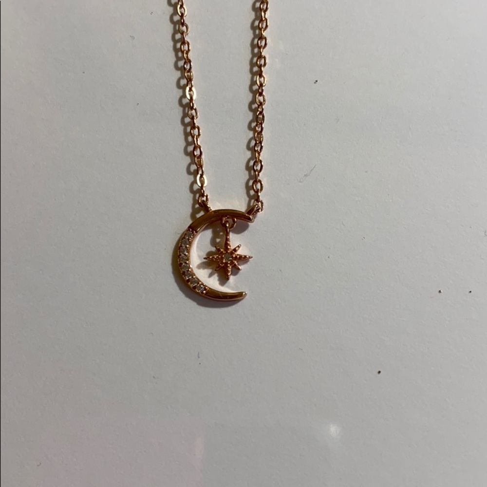 Crescent moon pendant